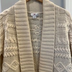 Vineyard vines cream cardigan